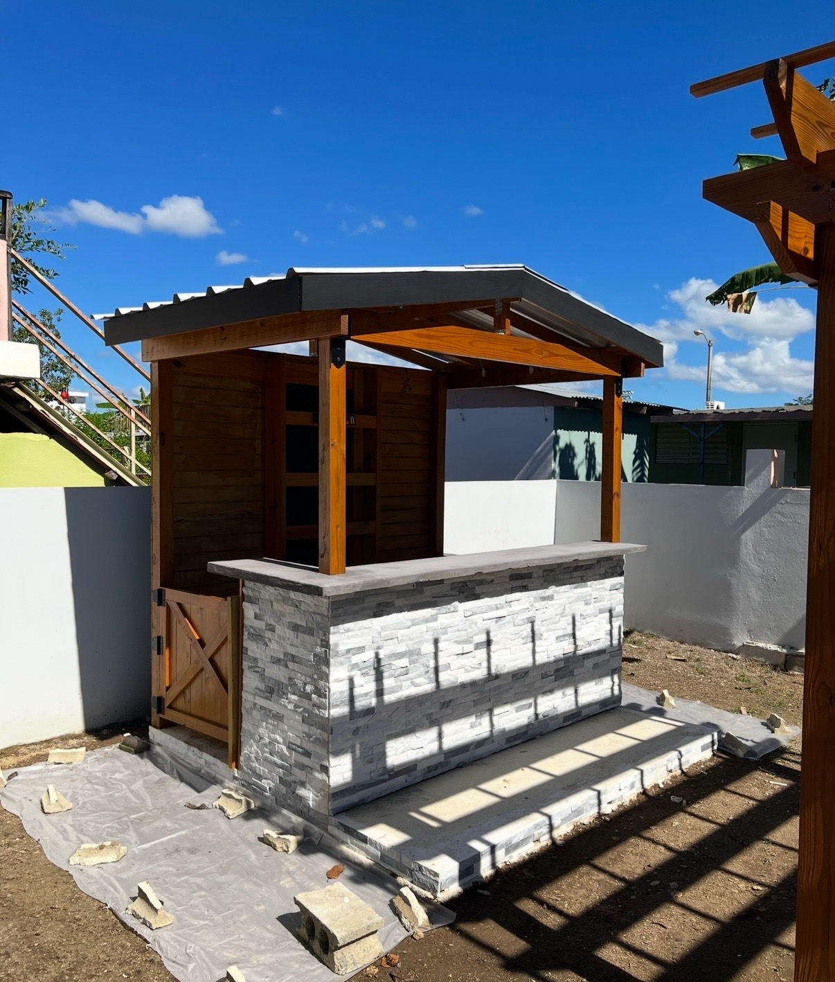 Custom outdoor bar